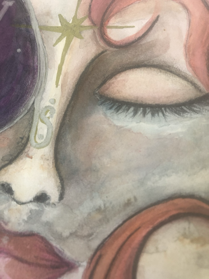 This is part of my ~Cosmic women series~ a collection of astral interpretations of women.