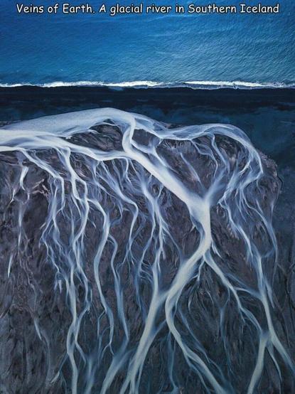 Glacial river in southern Iceland
