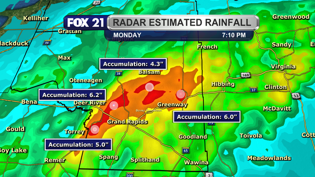 Radar estimated rainfall totals since this afternoon over the Flash Flood Warning area are ranging between 3 to 6 inches.  That means there is flooding rapidly occurring in low-lying and poor drainage areas over the next several hours.  Be safe if you encounter water where it shouldn't be.