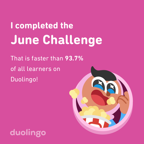 I completed the June Challenge