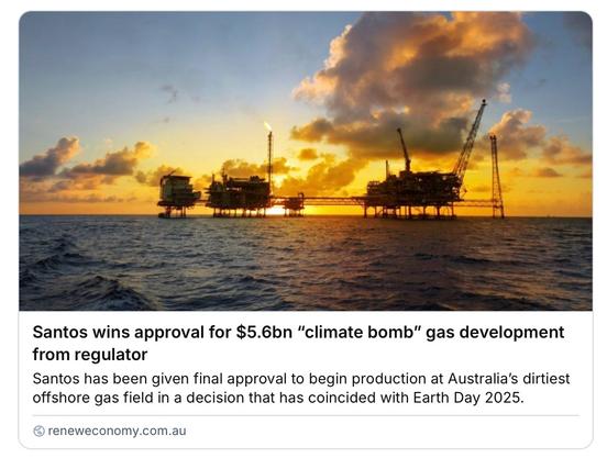 Santos wins approval for a climate bomb. Of course they fucking do.