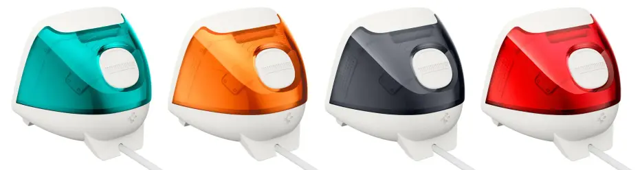 An iMac shaped Apple Watch charger in a variety of colours.