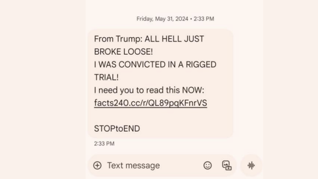 <!--kg-card-begin: html-->
<div class="outpost-pub-container"></div>
<!--kg-card-end: html-->
<img alt="RNC Sued Over WinRed&apos;s Constant &apos;ALL HELL JUST BROKE LOOSE!&apos; Fundraising Texts" src="https://www.404media.co/content/images/2025/06/trumpwinred.png" /><p><strong><em>This article was produced in collaboration </em></strong><a href="https://www.courtwatch.news/?ref=404media.co"><strong><em><u>with Court Watch</u></em></strong></a><strong><em>, an independent outlet that unearths overlooked court records. </em></strong><a href="https://www.courtwatch.news/?ref=404media.co"><strong><em><u>Subscribe to them here</u></em></strong></a><strong><em>.</em></strong></p><p>A family in Utah is suing the Republican National Convention for sending unhinged text messages soliciting donations to Donald Trump&#x2019;s campaign and continuing to text even after they tried to unsubscribe.</p><p>&#x201c;From Trump: ALL HELL JUST BROKE LOOSE! I WAS CONVICTED IN A RIGGED TRIAL!&#x201d; one example text message in the complaint says. &#x201c;I need you to read this NOW&#x201d; followed by a link to a donation page.</p><figure class="kg-card kg-image-card"><img alt="RNC Sued Over WinRed&apos;s Constant &apos;ALL HELL JUST BROKE LOOSE!&apos; Fundraising Texts" class="kg-image" height="497" src="https://lh7-rt.googleusercontent.com/docsz/AD_4nXfWZxWvCv5C9Rsz2LA0CZzDqA2a5Ql6aiHXe_DlCrsipt9yA7egXUmqaiR0RT_z-_bet-lHOETx9ZTEK7eKsgvk4e3gkTzxg7-BLlsc_6CQJivz_T7bB60VOcwoZ733srJ-Jp2Y?key=h43d