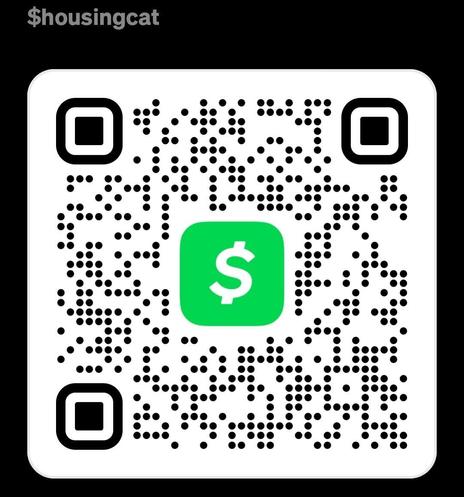 QR Code to donate to $housingcat on cash app