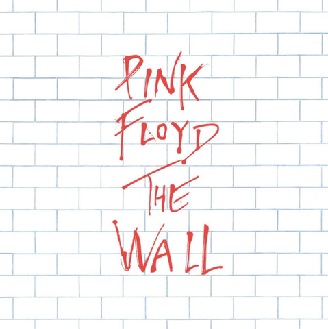 Pink Floyd - the Wall (white bricks, red text)