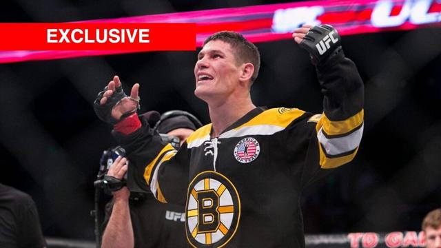 Image of Charles Rosa at UFC Boston in 2015 with exclusive inset