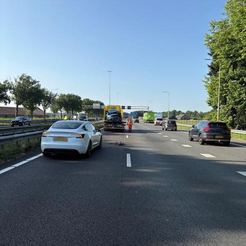 Bergingswerkzaamheden op de A27 bij Oosterhout