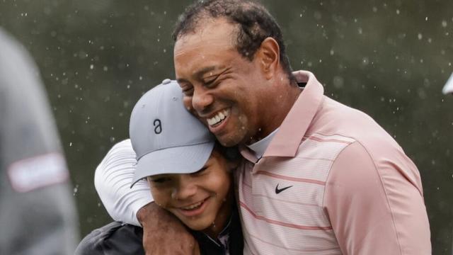 Charlie Woods admits to dad Tiger 'I know we argue' in emotional message to US golf legend