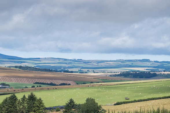 Photo: rolling hills under a cloudy sky, East Lothian if I am not mistaken. : The Scottish Greens tabled the proposals which would give communities greater powers to take back local land from 'neglectful landowners'