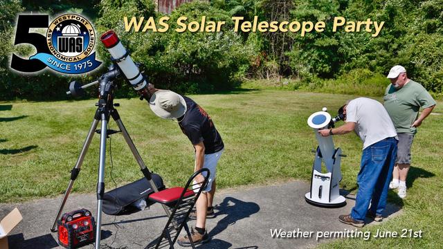 Using solar telescopes to view the surface of the sun from the campus of the Westport Observatory