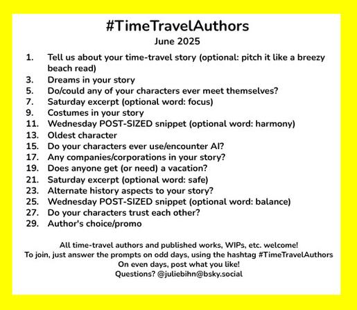 Time Travel Authors – 17 June prompt: Any companies/corporations in your story?