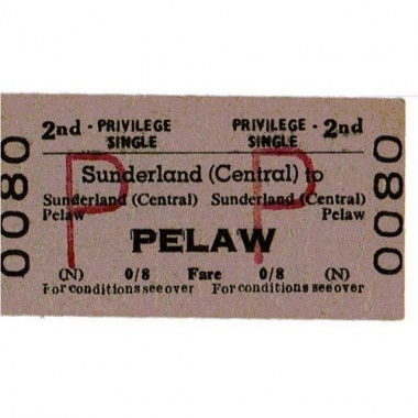 Picture of a public transportation ticket from attached website, usually for a train or bus.