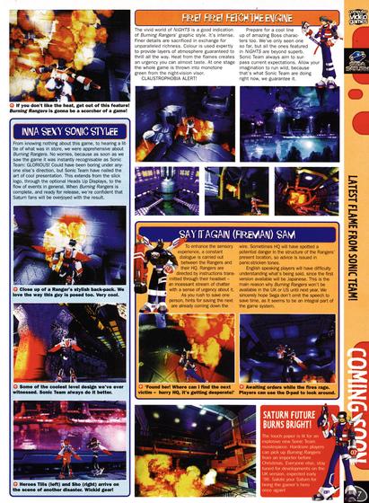 Preview for Burning Rangers on Sega Saturn from CVG 192 - November 1997 (UK)
