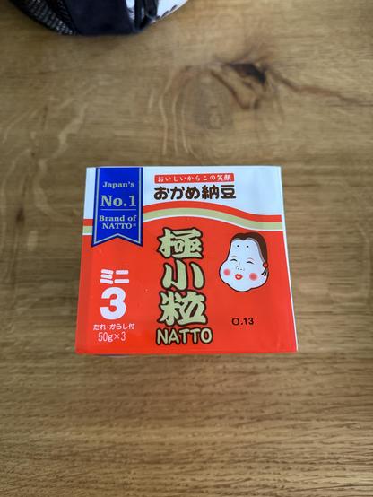 A photo of the Natto pack as I bought it.