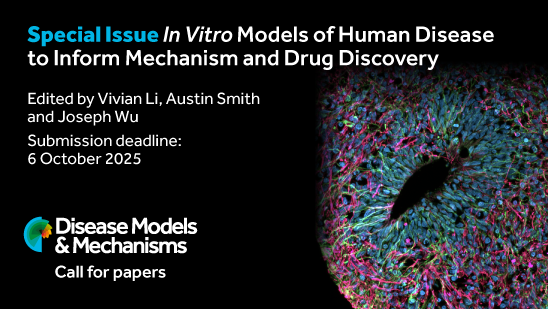 Special Issue: In Vitro Models of Human Disease to Inform Mechanism and Drug Discovery
Edited by Vivian Li, Austin Smith and Joseph Wu
Submission deadline: 6 October 2025