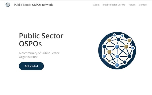 Screenshot of the home page of https://floss-pso.network