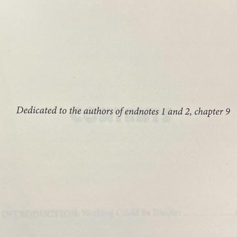 Dedicated to the authors of endnotes 1 and 2, chapter 9