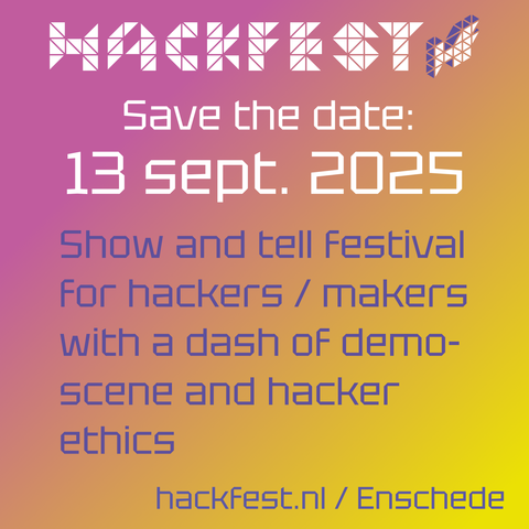Save the date for next hackfast, 13 sept 2025