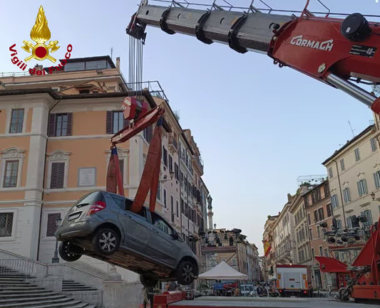 The car is removed by a lifter