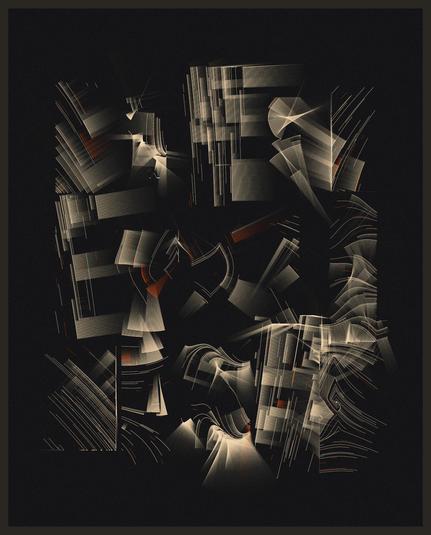 Abstract digital artwork, made with JavaScript code