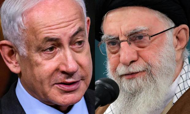 Benjamin Netanyahu y Alí Jamenei, en sendas imágenes de archivo. (Getty Images)