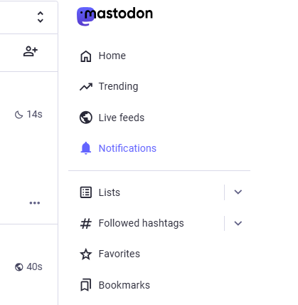 Mastodon notifications are now under Home >Trending>Live Feeds