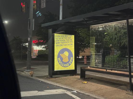 an advertisement vertical at a philadelphia bus stop:

IF YOU EVER WAIT FOR
THE BUS AT THIS BUS
STOP AGAIN, THIS AD
WON'T RECOGNIZE YOU.
IMAGINE THAT ONLINE.