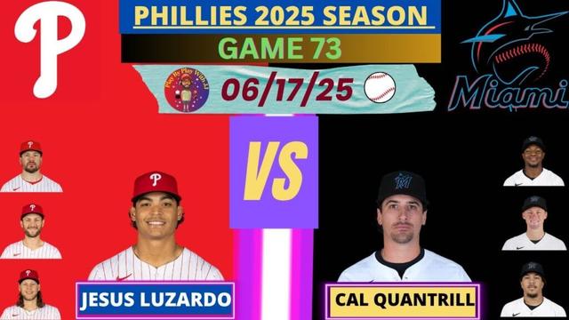 フィラデルフィアフィリーズ @マイアミマーリンズライブプレイバイプレイ(06-17-25)#Phillies #Marlins