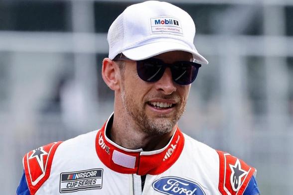 F1 champion Jenson Button preparing to race in the NASCAR Cup Series