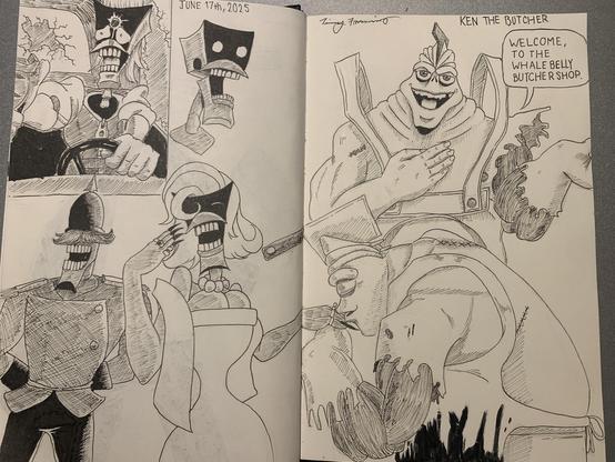 The whole drawing of the gaslight district pilot