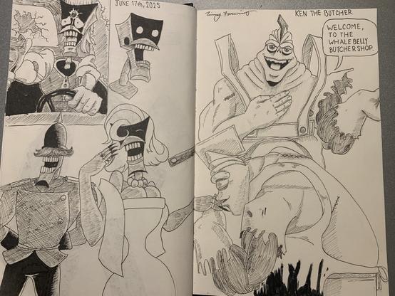 The whole drawing of the gaslight district pilot