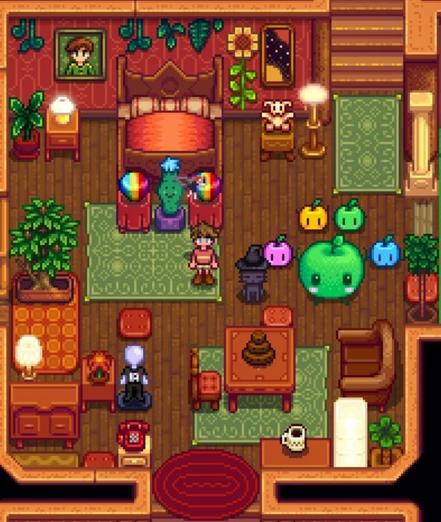 Do you think that the bedroom is too busy or does it look good?