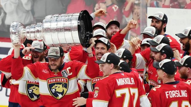 Panthers repeat as Stanley Cup champs by beating Oilers in 6 games