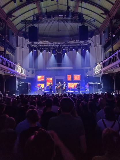 Photo of Lucy Dacus and her band playing at the Paradiso, Amsterdam, The Netherlands on June 17.