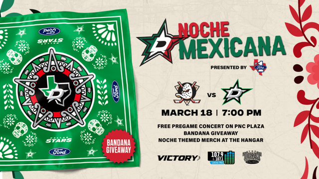 Dallas Stars set to host Noche Mexicana on March 18