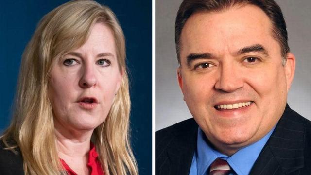 Minnesota legislators Melissa Hortman and John Hoffman