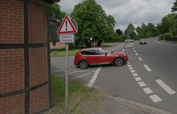 Kreuzung an der B248 in Niedersachsen