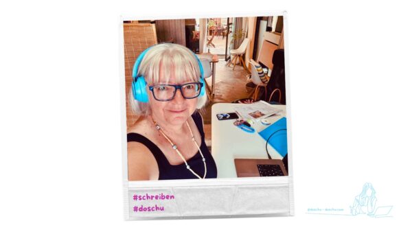 Blogillustration Schreiben Bloggen Autorin DoSchu