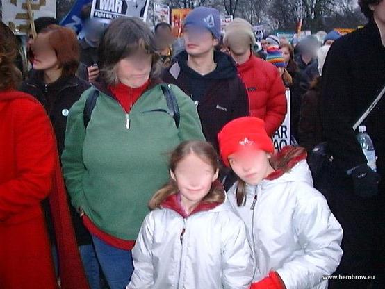 A few days before the trip my family and I were amongst more than a million people who marched in London against the war.