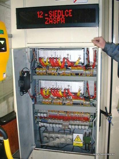 But this is what I'd been sent to look at: the electronics used in the local public transport as we were producing and selling equipment to predict arrival times at stops.