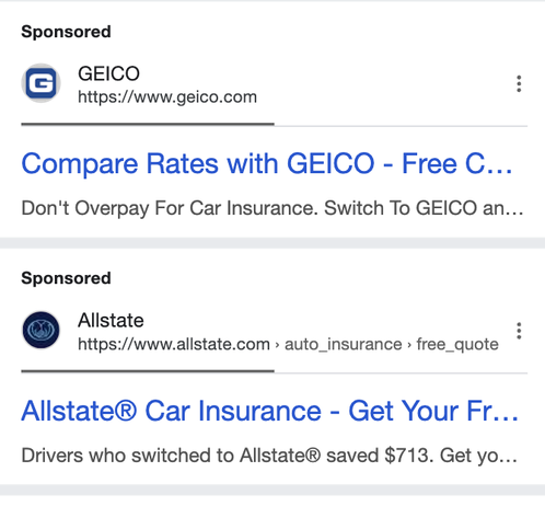 Google Ads is testing a new horizontal line half-filled in design