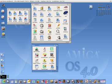 Amiga OS 4.0 desktop