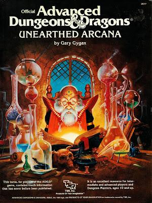 the cover for the Advanced Dungeons & Dragons Unearthed Arcana book featuring art by Jeff Easley.