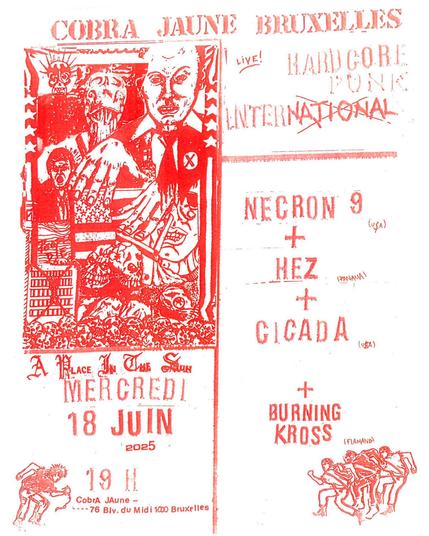 Hez + Cicada + Necron 9 + Burning Kross @ Cobra Jaune 18.06.2025