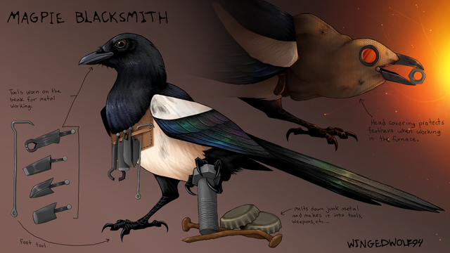 Art of an avian by wingedwolf94. Sourced from e926.net