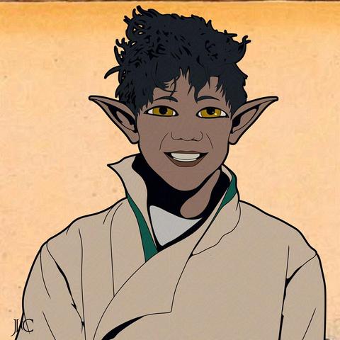 Young elven boy with earnest smile