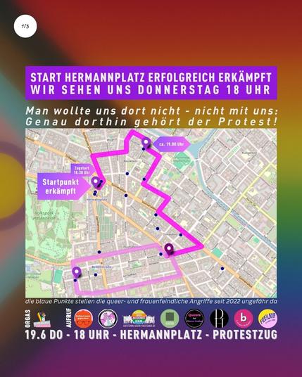 Start Hermannplatz Erfolgreichg erkämpft, wir sehen uns Donnerstag 18 Uhr!

Man wollte uns dort nicht - nicht mit uns: Genau dorthin gehört der Protest!