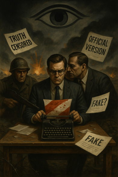 Giornalisti che falsificano le notizie sulla guerra