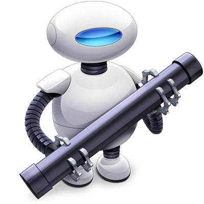 "Otto the Automator" robot from Automator for macOS