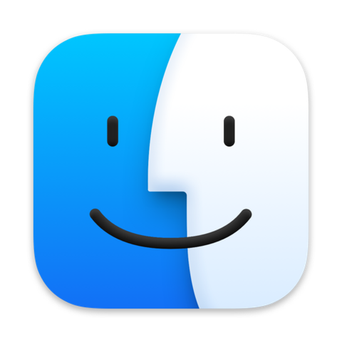 The icon for macOS Finder
